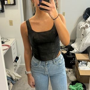 Abercrombie Leather top